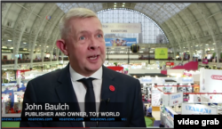 John Baulch, Penerbit dan Pemilik Toy World (VOA/Videograb)