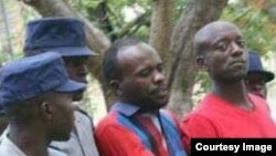 Occupy Africa Unity Square leaders Itai Dzamara (left) and Tichaona Danho (right) detained by police.