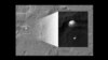Image from satellite obiting Mars of Curiosity landing parachute