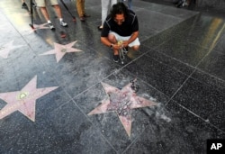 Trump Star Vandalized