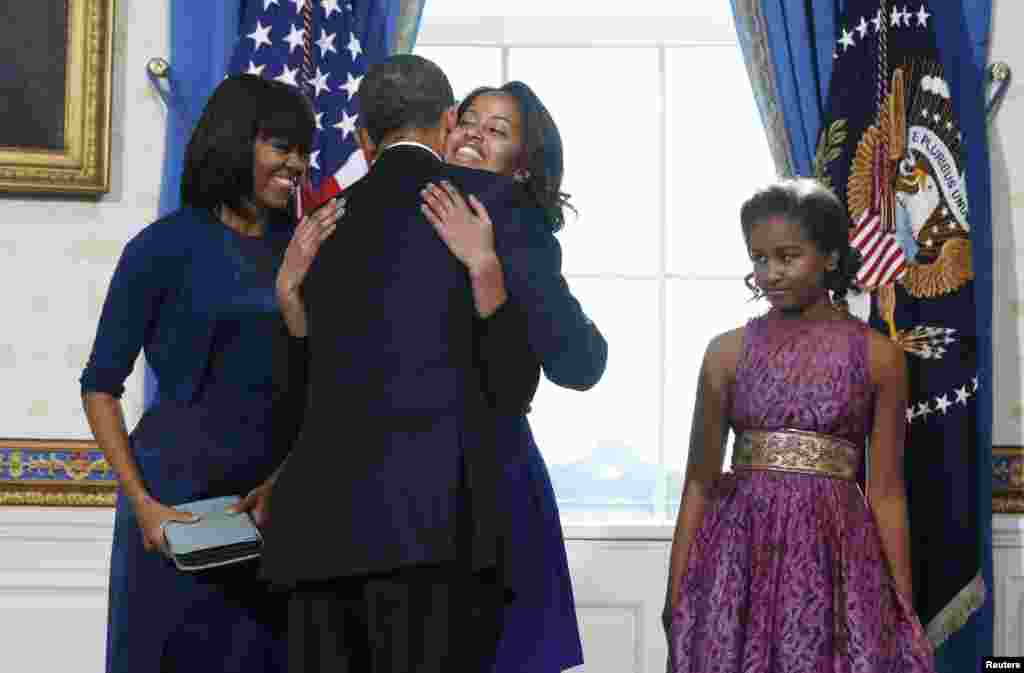 صدر براک اوباما اور نائب صدر جو بائیڈن کی حلف برداری تقریب