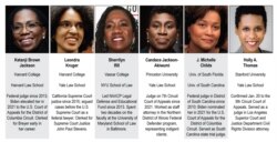 President Joe Biden will choose a replacement for Supreme Court Associate Justice Stephen Breyer. His choice could be among these women. (Click image to enlarge)