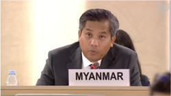 ဂျီနီဗာအခြေစိုက် ကုလသမဂ္ဂဆိုင်ရာ မြန်မာအမြဲတမ်းကိုယ်စားလှယ်အဖွဲ့ခေါင်းဆောင် သံအမတ်ကြီး ဦးကျော်မိုးထွန်း