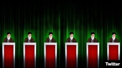 تصویری که مورگان اورتگاس برای توصیف انتخابات ایران استفاده کرد: همه شکل هم!