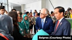 Presiden Joko Widodo dan Perdana Menteri Australia Malcolm Turnbull hadiri “Outstanding World for the World” di Sydney, Sabtu (17/3) untuk mendorong toleransi antar pemuda dari beragam latar belakang. 