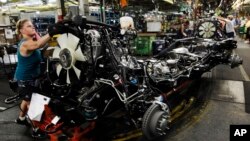 미국 미시간 주 플린트에 위치한 제너럴모터스(GM) 조립공장 내부 모습. 