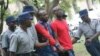 Occupy Africa Leaders Itai Dzamara (left) and Tichaona Danho (right) detained by police.