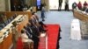 President Uhuru Kenyatta speaks to the AMCHAM delegation about his administration’s commitment to ending corruption in Kenya.
