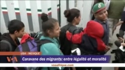 Une caravane de migrants à la frontière avec les Etats-Unis