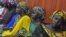 Wasu daliban Chibok da suka tsira.