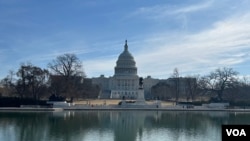 资料照片：国会大厦及倒映池(2026年3月10日)