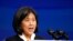 FILE - Katherine Tai, the Biden administration's choice to take over as the U.S. trade representative, speaks during an event at The Queen theater in Wilmington, Del., Dec. 11, 2020.