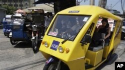 Էլեկտրականությամբ աշխատող փոքրածավալ փոխադրամիջոց Ֆիլիպիններում