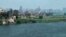 Cairo, the capital of Egypt, on the banks of the Nile River
