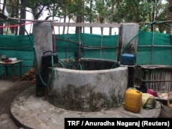 An open well used by islanders for their daily needs is seen on Kavaratti island, the capital of India's Lakshadweep islands, May 6, 2018.