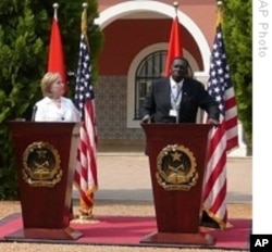 Secretary Hillary Clinton Recently visited Angola