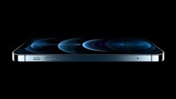 iPhone 12 Pro and iPhone 12 Pro Max feature a new, elevated flat-edge stainless steel design and Ceramic Shield front cover for increased durability. (Apple)