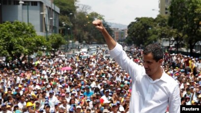 Ông Guaido đã kêu gọi người dân Venezuela xuống đường chống Tổng thống Maduro