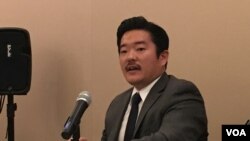 全球台湾研究所执行主任萧良其(美国之音钟辰芳拍摄)