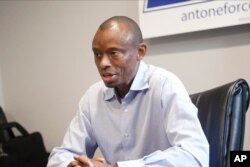 Fifth Congressional District candidate, Democrat Antone Melton-Meaux, answers questions during an interview in his Minneapolis office, July 22, 2020.