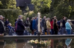 Upacara peringatan 25 tahun pembantaian di Port Arthur, Australia, Rabu, 28 April 2021. (AP)