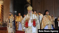Patrijarh Irinej je sinoć u u Hramu svetog Save u Beogradu služio Božićnu svetu arhijerejsku liturgiju, 