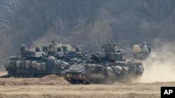 Американські танки під час навчань з військами Південної Кореї