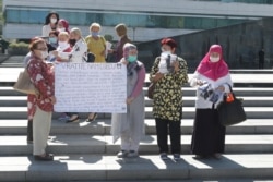 Protest of Bosnia citizens families whose children are in camps in Syria, 24 September, 2020, Sarajevo