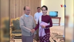 Bà Aung San Suu Kyi hội đàm với Tổng thống Myanmar