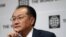 World Bank Group President Jim Yong Kim attends a press conference in Seoul, South Korea, Oct. 15, 2012. 
