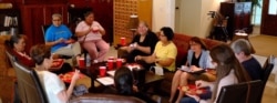 This undated photo shows members of the Auntie Project: Native Women of Service, meeting in Norman, Okla.