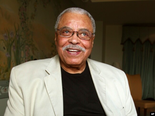 FILE - Actor James Earl Jones poses for photos in Sydney, Australia, Jan. 7, 2013. (AP Photo/Rick Rycroft, File)