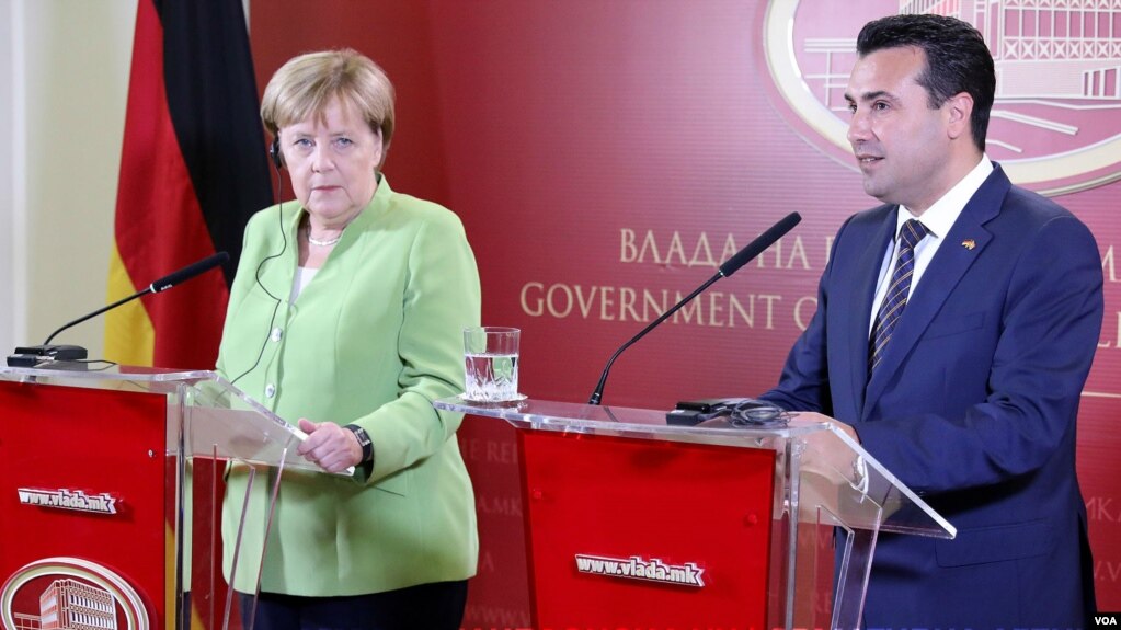 Kancelarja Merkel viziton Maqedoninë