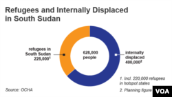 Refugees and Internally Displaced in South Sudan