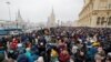 Miles de personas desafiaron las bajas temperaturas en ciudades d Rusia el 31 de enero de 2021 para apoyar al opositor Alexei Navalny y expresar su descontento con el gobierno del presidente Vladimir Putin.