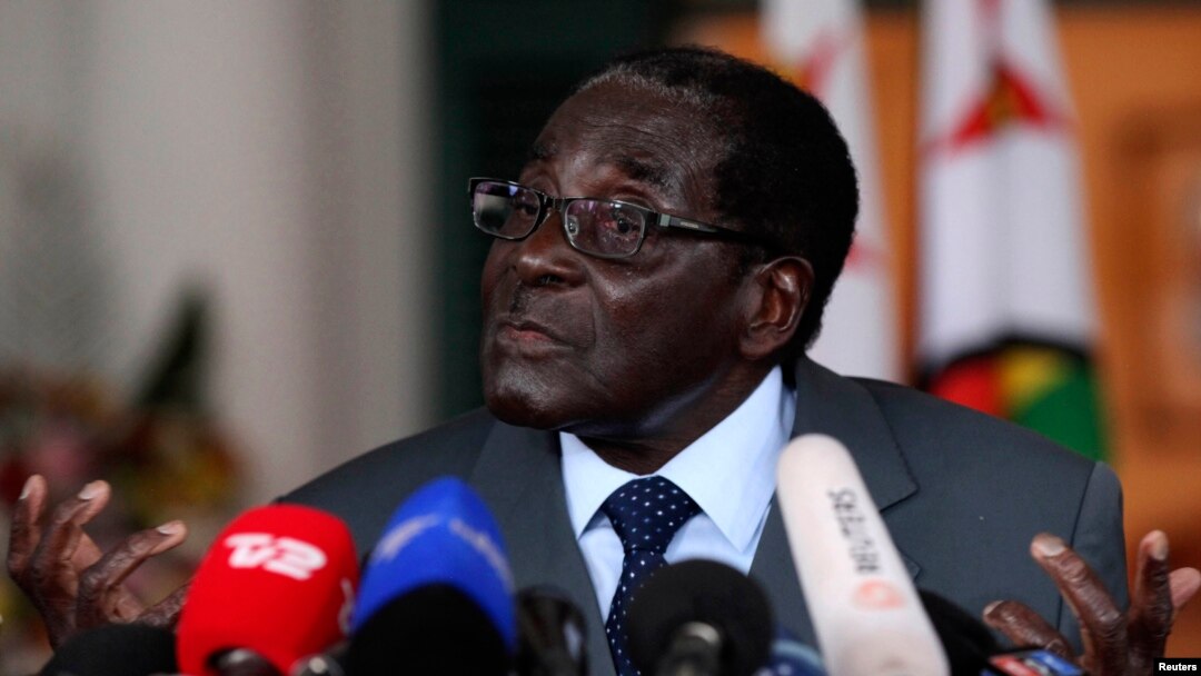 Zimbabwe's President Robert Mugabe addresses a media conference at State house in Harare, July 30, 2013.