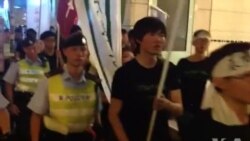 香港学生纪念六四游行(现场实拍)