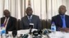 Zimbabwe's new foreign minister, Sibusiso Moyo, addresses diplomats and the media in Harare, Zimbabwe, Dec. 2017. He says there are “no angels” that should dictate his country’s foreign policy. (S. Mhofu/VOA)