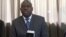 Zimbabwe's new foreign minister, Sibusiso Moyo, addresses diplomats and the media in Harare, Zimbabwe, Dec. 2017. He says there are “no angels” that should dictate his country’s foreign policy. (S. Mhofu/VOA)