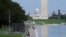 El Monumento a Washington y el edificio del Capitolio de EE.UU. al fondo, vistos el 27 de agosto de 2020.