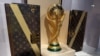 Soccer Football - FIFA World Cup 2026 - World Cup replica trophy is displayed in a Louis Vuitton trophy trunk. New York City,  U.S. - July 16, 2026