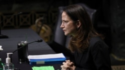 President-elect Joe Biden’s pick for national intelligence director Avril Haines speaks during a confirmation hearing before the Senate intelligence committee on Tuesday, Jan. 19, 2021, in Washington. (Joe Raedle/Pool via AP)