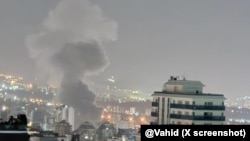 تصویر منتسب به انفجار در ساعت ۳:۱۵ بامداد در سمت نیاوران، شمال تهران - ۳ فروردین ۱۴۰۵