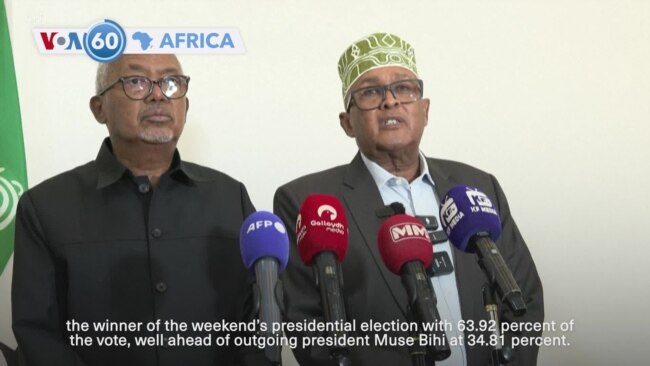 VOA60 Africa - Opposition leader wins Somaliland presidential contest