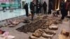 2020年1月9日反偷猎特遣队照片: 警方在安徽省广德市调查查获的野生动物。