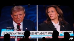 Donald Trump i Kamala Harris tokom predsjedničke debate.