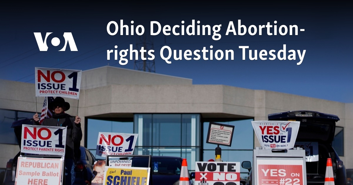 Ohio Deciding Abortion-rights Question Tuesday