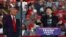 FILE - Billionaire Elon Musk speaks as Republican presidential nominee and former U.S. President Donald Trump looks on during a rally in Butler, Pennsylvania, on Oct. 5, 2024.