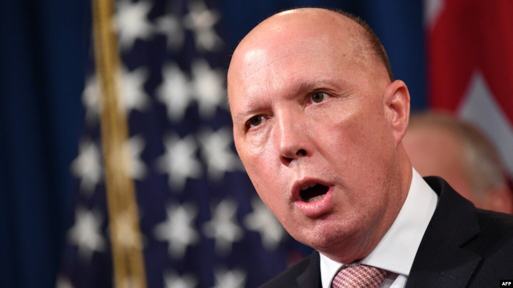 Bộ trưởng Quốc phòng Peter Dutton của Australia.