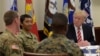 ٹرمپ کا ’سینٹکام‘ کا دورہ، فوج کی ہر طرح سے مدد کا اعادہ 
